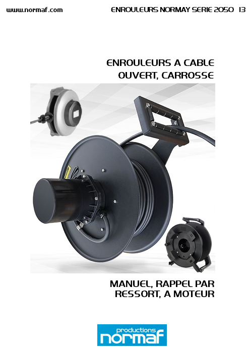 ENROULEURS A TAMBOUR OUVERT IP 65, IP66